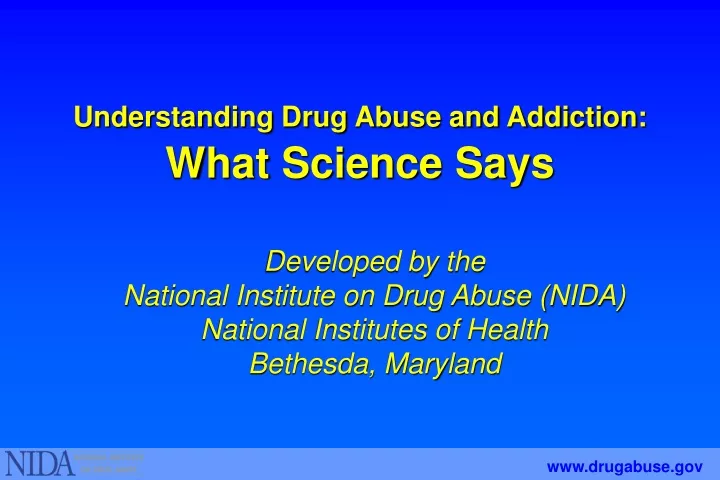 understanding drug abuse and addiction what