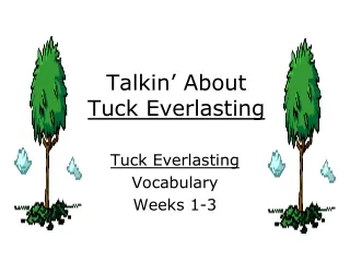 Talkin’ About  Tuck Everlasting