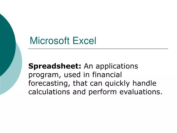 microsoft excel