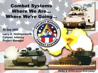 Combat Systems  Where We Are…  Where We’re Going…