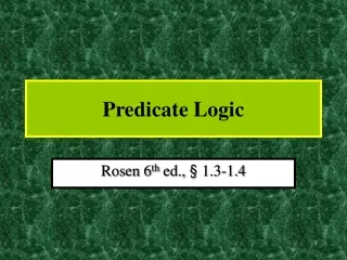 Predicate Logic