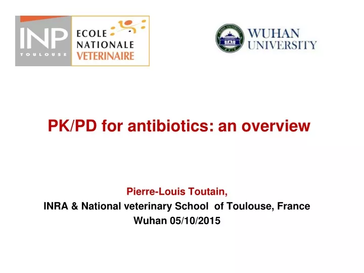 pk pd for antibiotics an overview