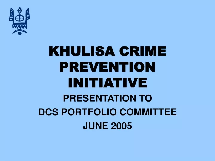 khulisa crime prevention initiative