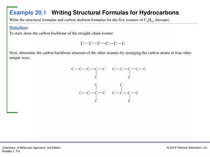 example 20 1 writing structural formulas