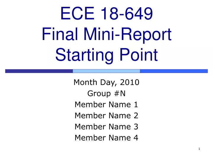 ece 18 649 final mini report starting point