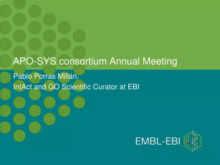 apo sys consortium annual meeting