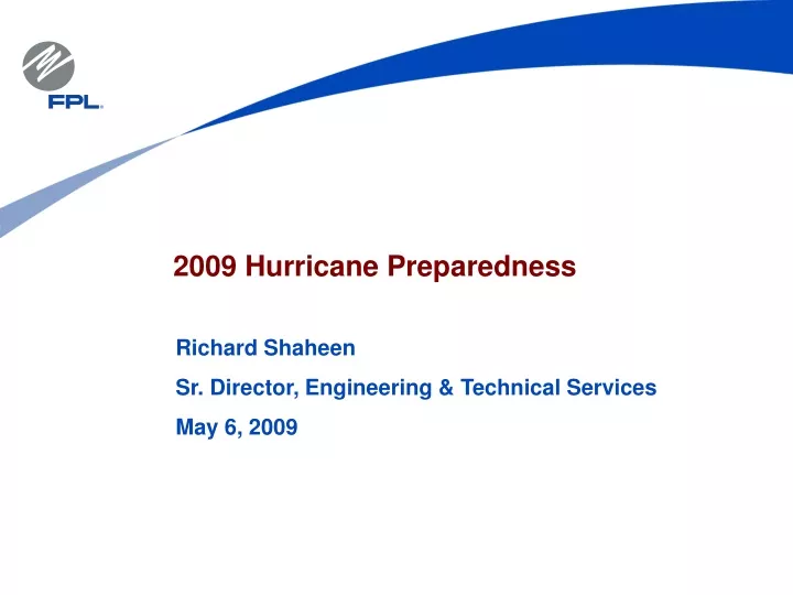 2009 hurricane preparedness