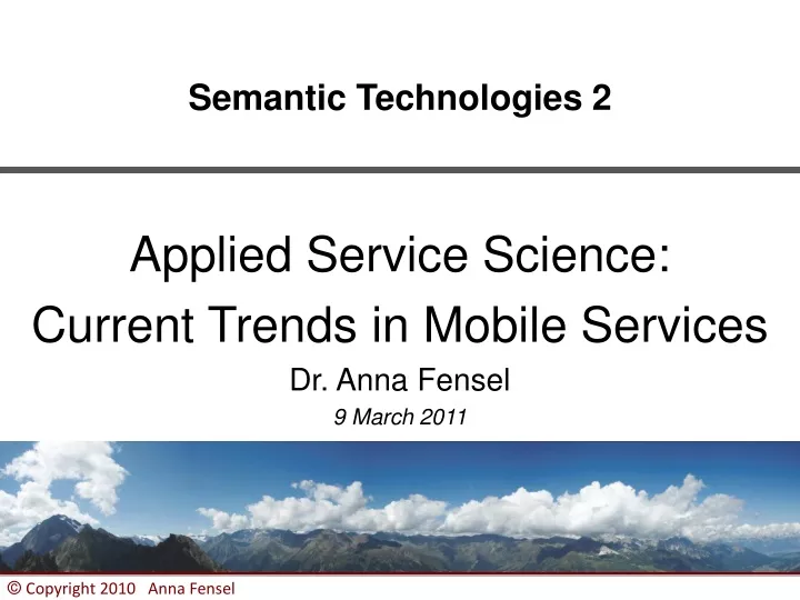 semantic technologies 2