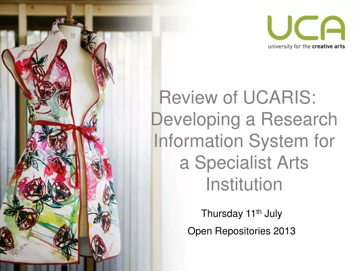 review of ucaris developing a research