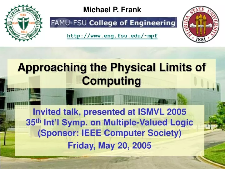 approaching the physical limits of computing