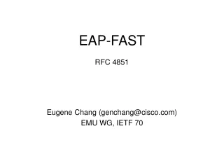 EAP-FAST RFC 4851