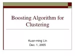 Boosting Algorithm for Clustering - slide 1