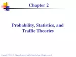 Probability, Statistics, and Traffic Theories Overview - slide 1