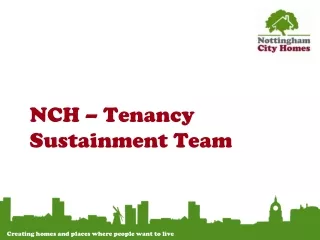 NCH – Tenancy Sustainment Team