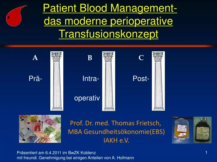 patient blood management das moderne