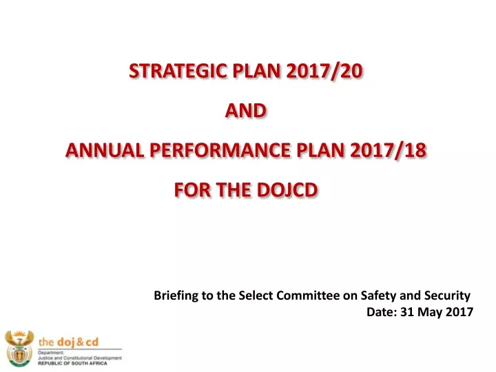 strategic plan 2017 20 and annual performance