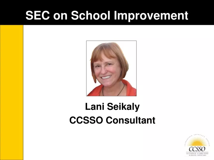 sec on school improvement
