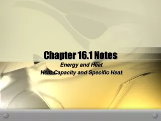 Chapter 16.1 Notes