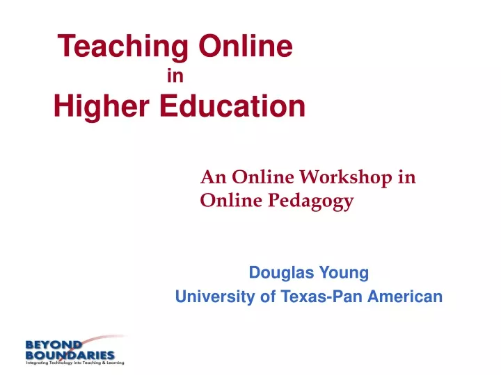 teaching online in higher education