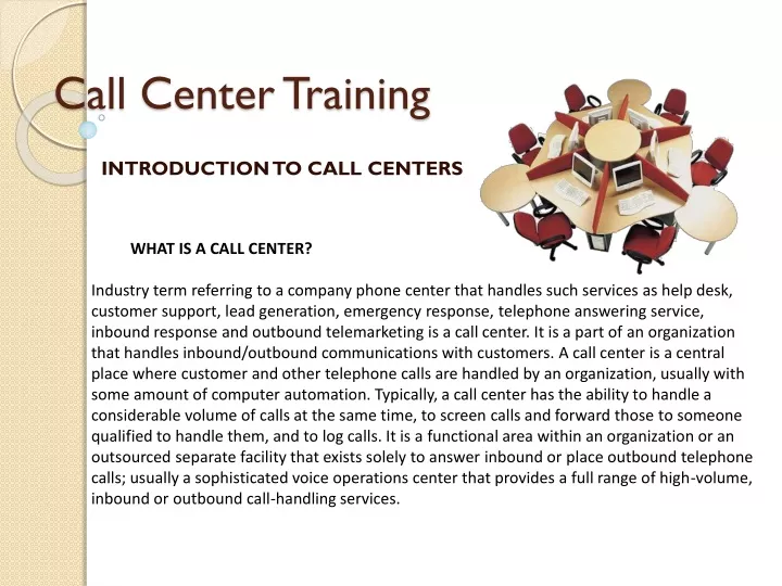 call center training