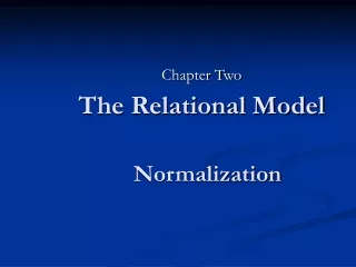 The Relational Model