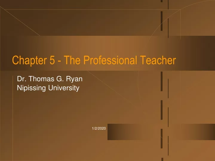 chapter 5 the professional teacher