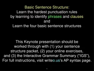 Basic Sentence Structure : Learn the hardest punctuation rules