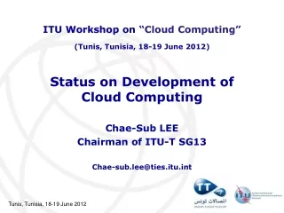 Status on Development of  Cloud Computing