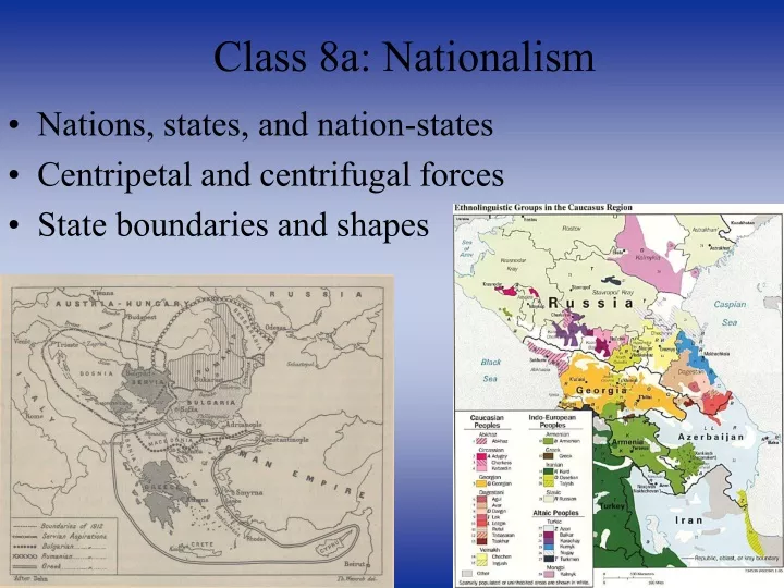 class 8a nationalism