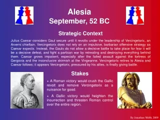 Alesia September, 52 BC