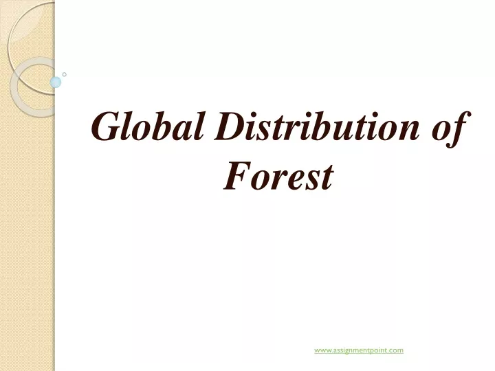 global distribution of forest