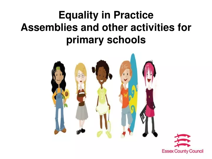 equality in practice assemblies and other activities for primary schools