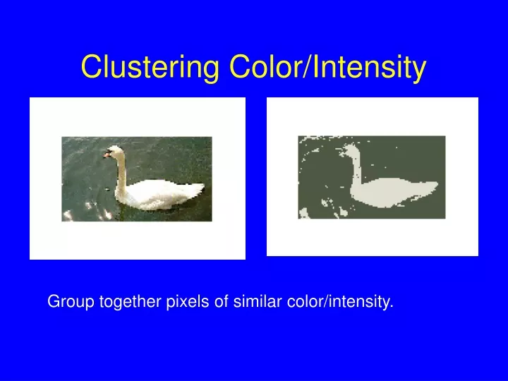clustering color intensity
