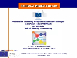 PATHWAYS PROJECT 2015-2018