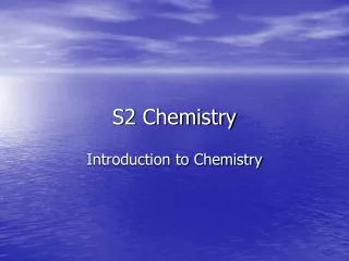 S2 Chemistry