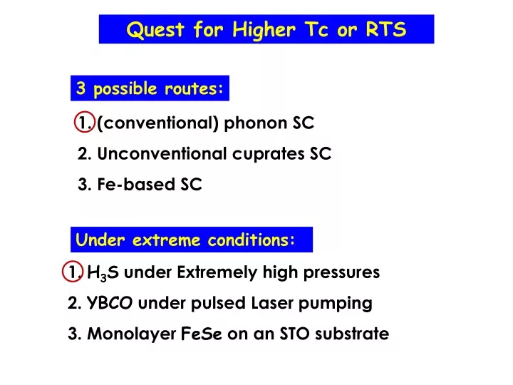 quest for higher tc or rts