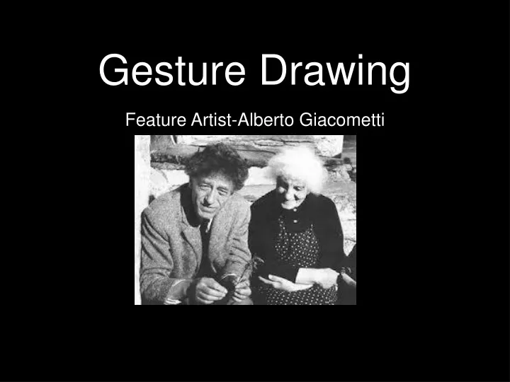 gesture drawing