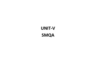 UNIT-V  SMQA