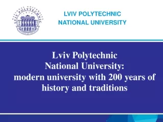 LVIV POLYTECHNIC  NATIONAL UNIVERSITY