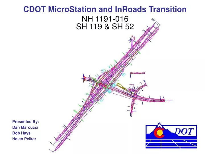 cdot microstation and inroads transition nh 1191 016 sh 119 sh 52