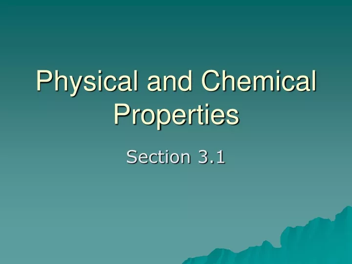 physical and chemical properties