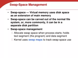 Swap-Space Management