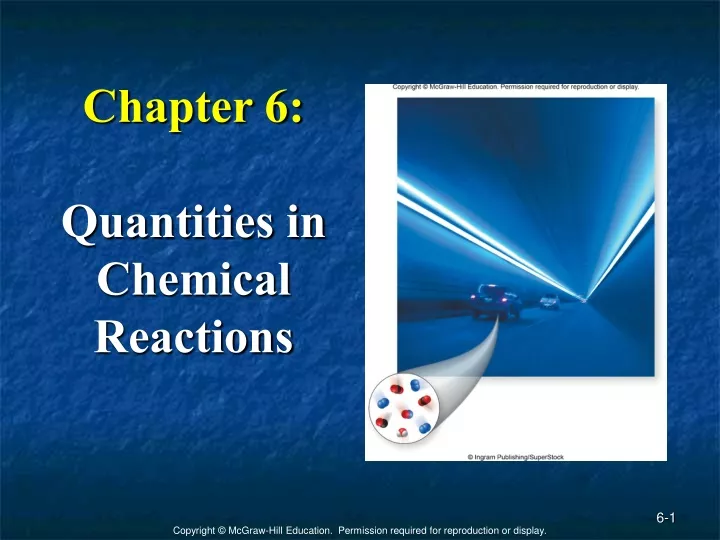 chapter 6 quantities in chemical reactions