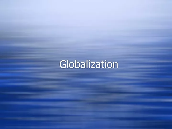 globalization