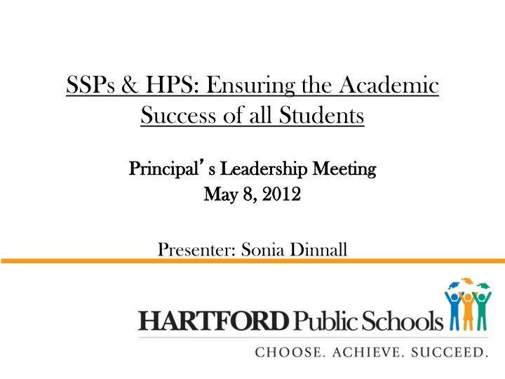 ssps hps ensuring the academic success of all students