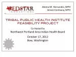 Co-Hosted by Northwest Portland Area Indian Health Board October 17, 2012 Bow, Washington