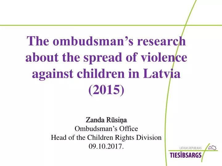 the ombudsman s research about the spread