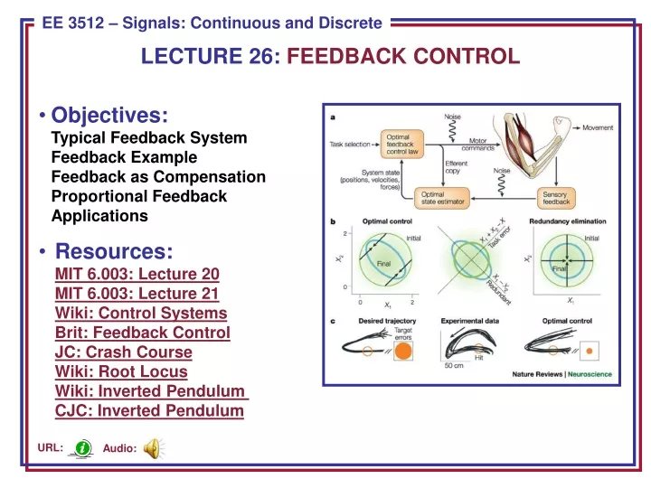 lecture 26 feedback control