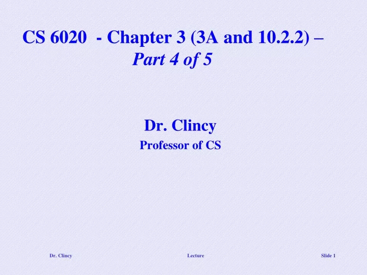 cs 6020 chapter 3 3a and 10 2 2 part 4 of 5