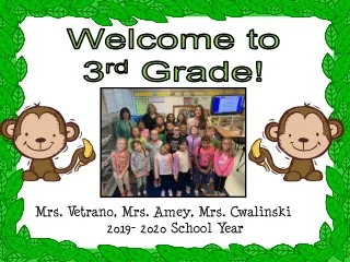 Mrs. Vetrano, Mrs. Amey, Mrs. Cwalinski	     2019- 2020 School Year